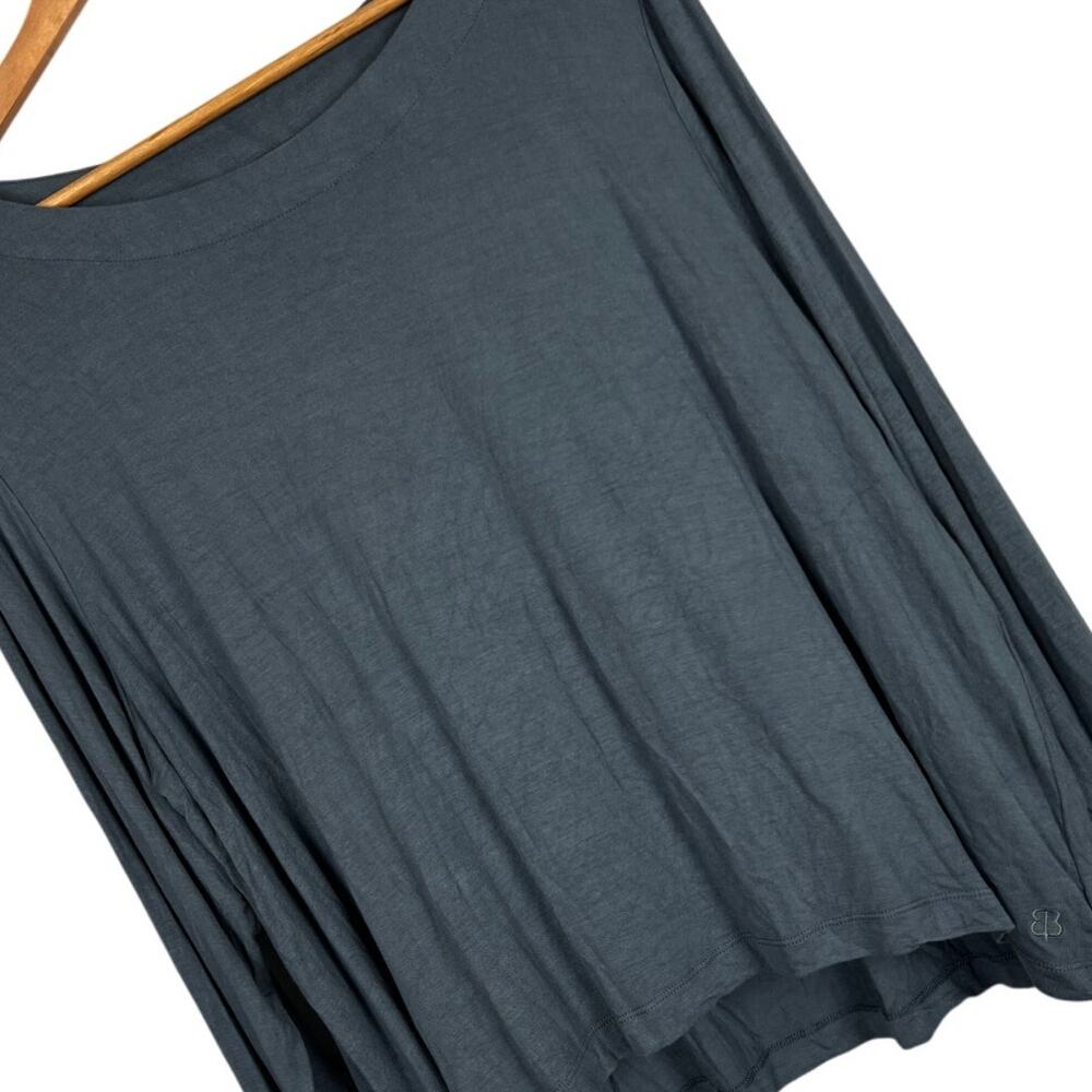 BETABRAND‎ Women's 2XL Dusky Blue Performance Stretchy Gym Active Training Top